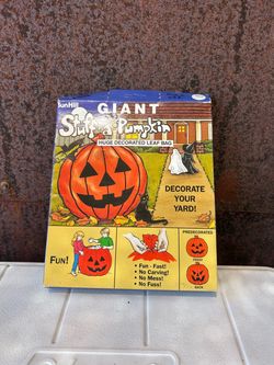 SunHill Giant Stuff-a-Pumpkin Huge Decorated Leaf Bag