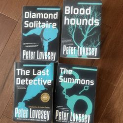 4 Peter Lovesey PBs Detective Diamond series 1-4. Like new. The last detective