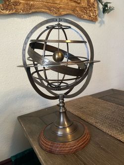 brass armillary sphere Globe