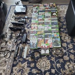 Xbox 360 with 45 games.