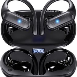 Brand new Wireless Earbuds,Bluetooth Headphones 80hrs Play Back Sport Earphones with LED Display Over-Ear Buds with Earhooks Built-in Mic IPX7 Waterpr