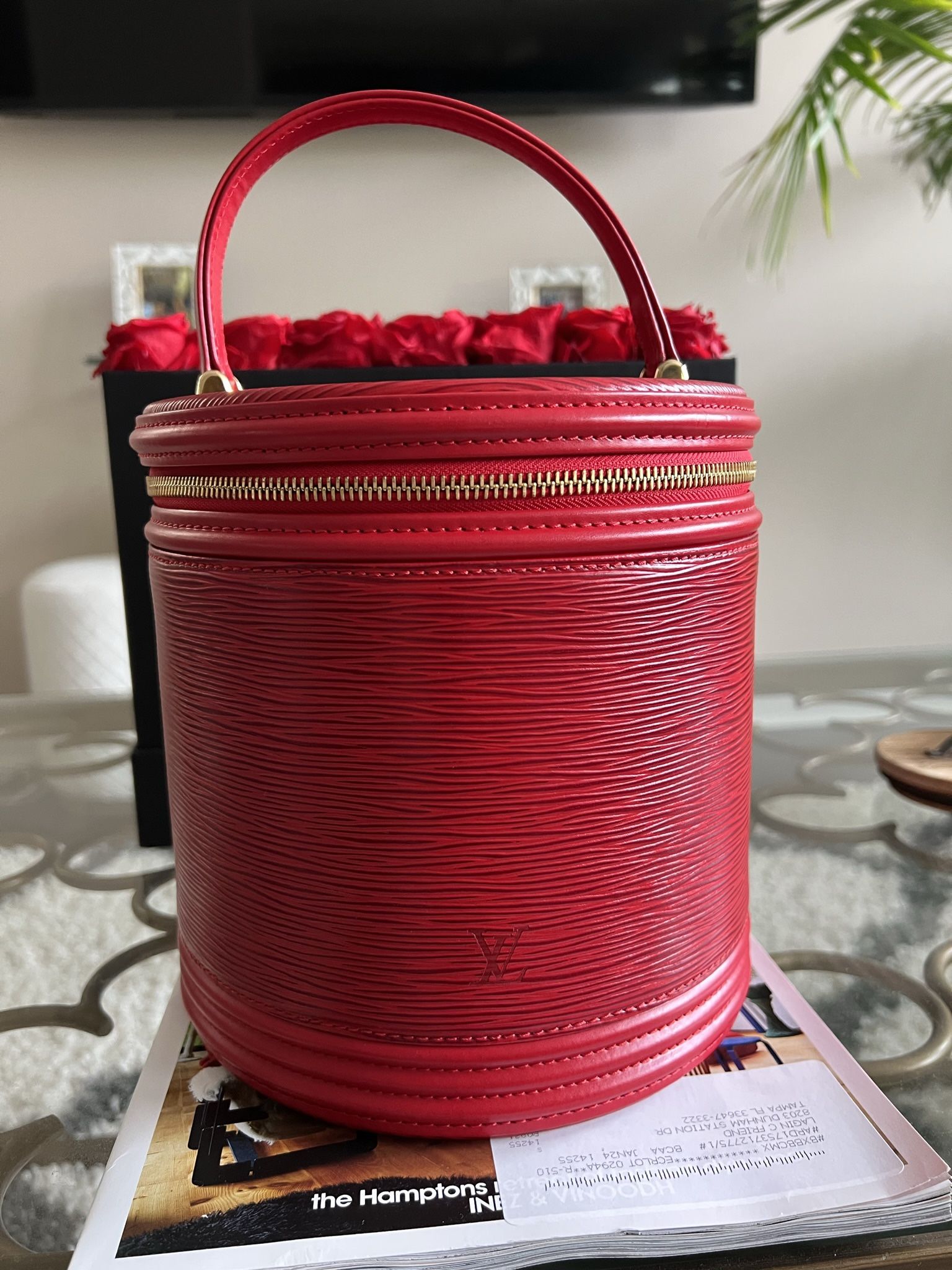 Louis Vuitton Red Cannes Vanity Bag 