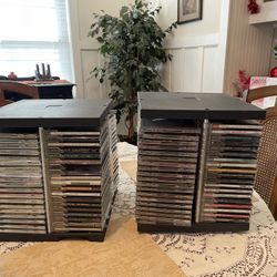 Revolving cd holder. Holds 76 cd’s. 25.00 each. CDs not included.