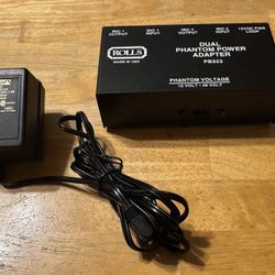 ROLLS Dual Phantom Power Supply Adapter PB223 (12 or 48 Volt)