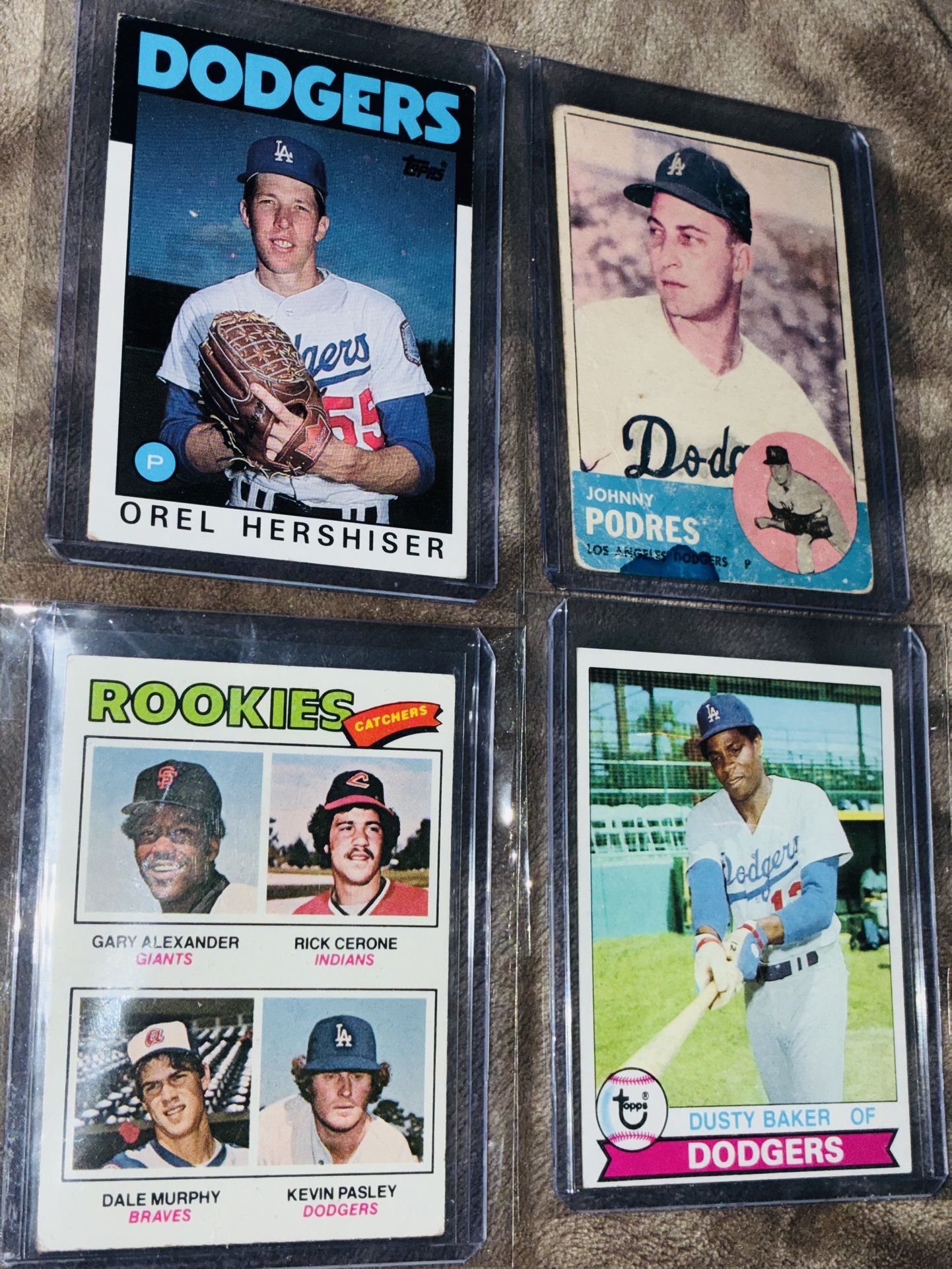 Vintage DODGERS (14) Card L0T Years I963-I982