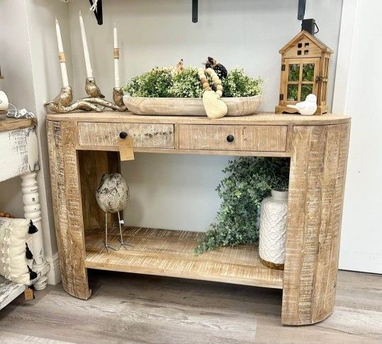 NEW Solid Wood Console