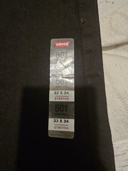 Levi 501s Original 33w 33L Stretch Fit