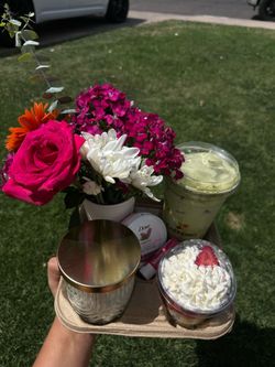 Coffee bouquet gift holder