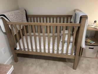 Crib Pottery, Barn, Kendall Convertible, Crib In Sandstone