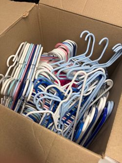 Large Lot of Plastic Clothes Hangers