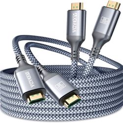 AkoaDa (2 Pack) 8K HDMI 2.1 Cable 10FT