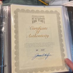 Certificate Of Authenticity