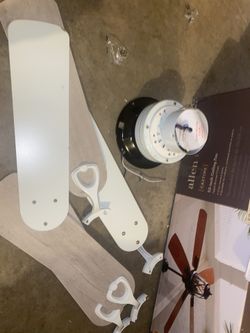 Clarkston II 44 in. LED Indoor White Ceiling Fan with Light Kit