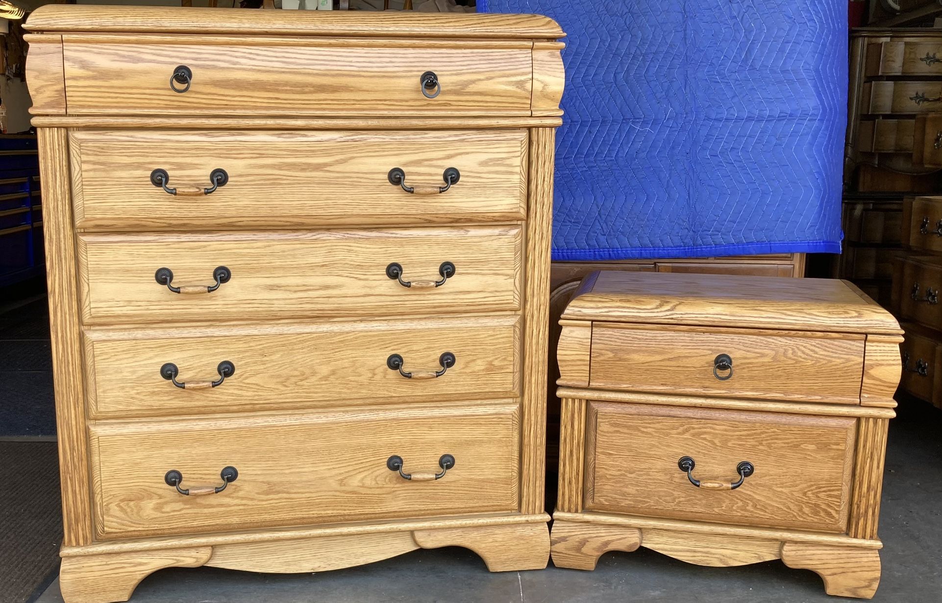 5 + Secret Top Shelf Highboy Dresser Chest and Nightstand by BlackHawk