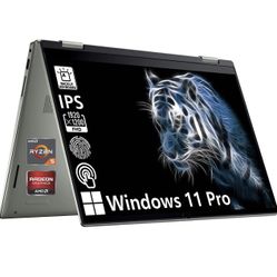 Windows 11 Pro] Dell Inspiron 7425 2-in-1 Business Laptop, 14"WUXGA IPS Touchscreen, Ryzen 5 5625U, 16GB RAM, 512GB SSD, Fingerprint Reader, Backlit K
