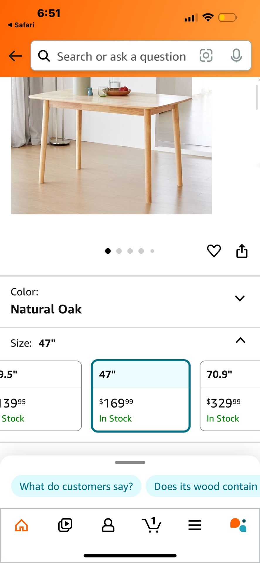Wood Dining Table 