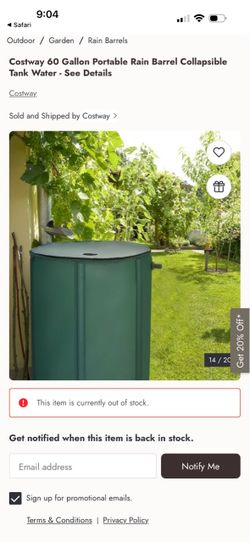 60 Gallon Collapsible Rain Barrel