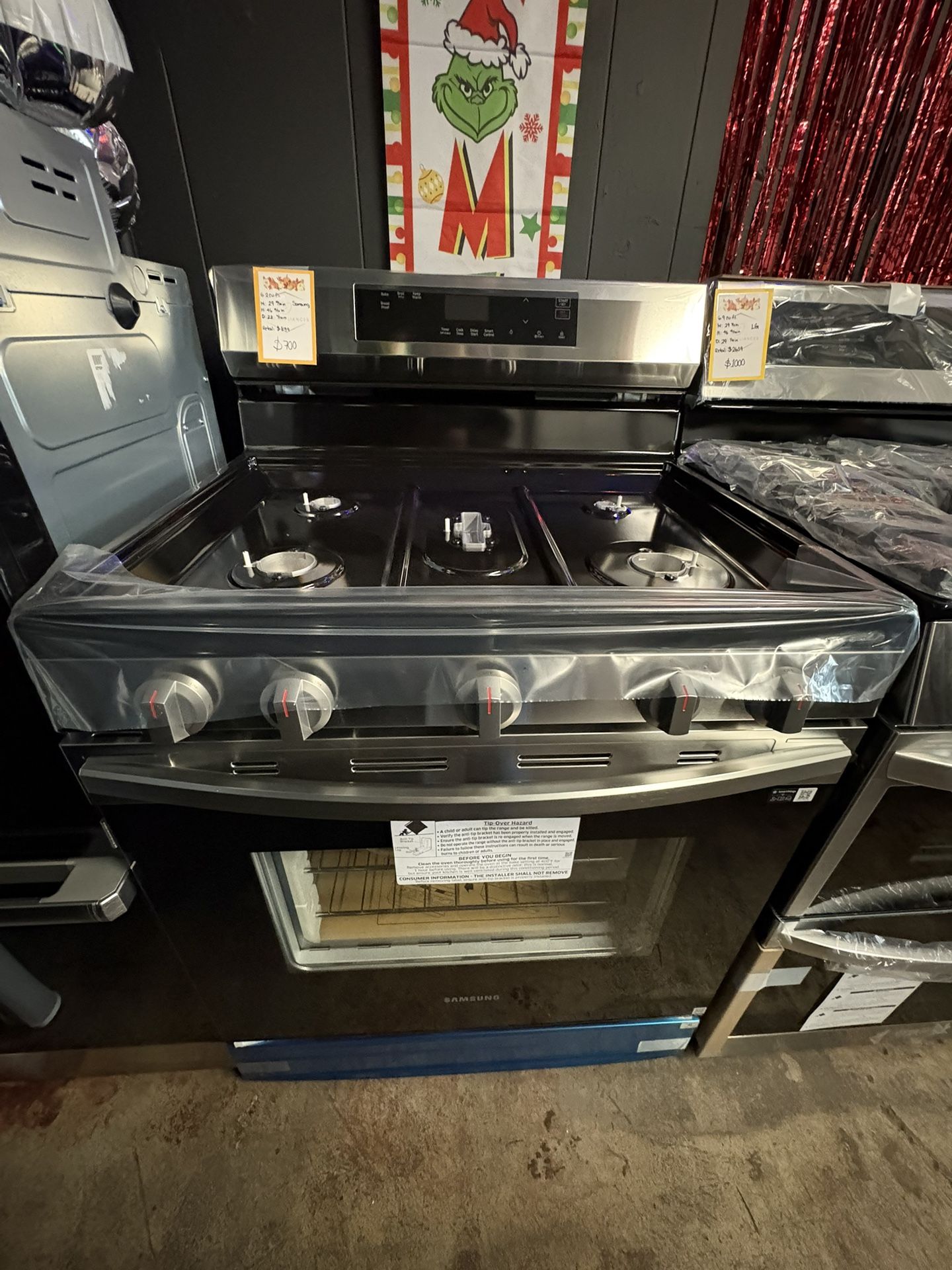 Samsung Gas Range In Stainless Steel