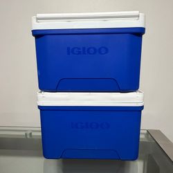 Igloo Coolers Blue and White – Set of 2