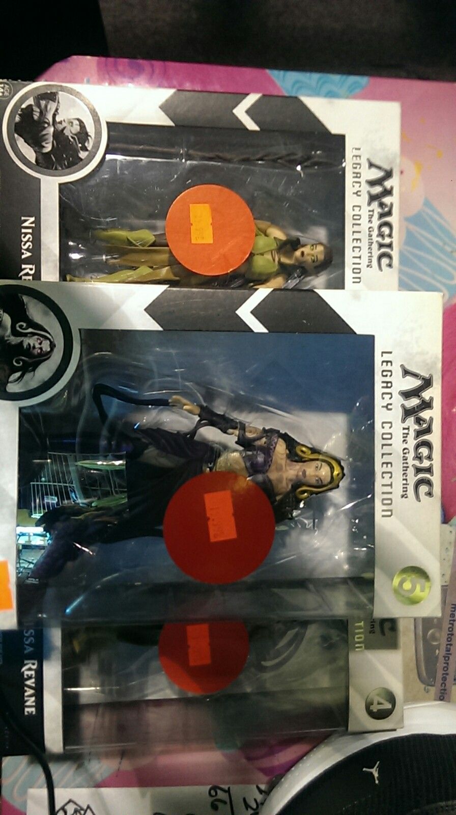 Magic the Gathering Legacy Collection featuring two boxes of Liliana vess and one box of Nissa revane