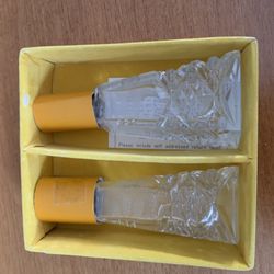 New Crystal Salt & Pepper Shakers With Unique Tops
