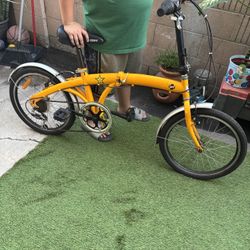 Citizen folding bicycle. 