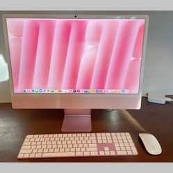 Apple Pink Desktop IMac