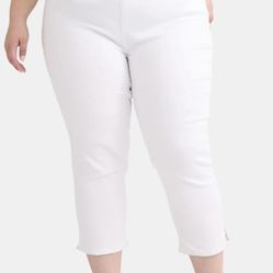 Women's 4X & 2X Jeggings Capris NEW Black Or White Terra & Sky