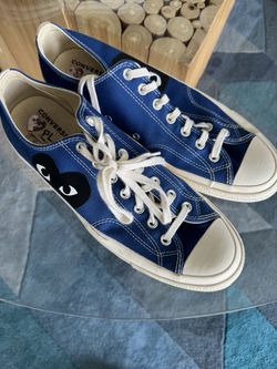 Comme des Garçons PLAY x Converse Chuck Taylor Low Top – Blue – Size 11.5