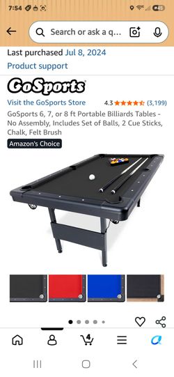 GoSports Portable Billiards Pool Table