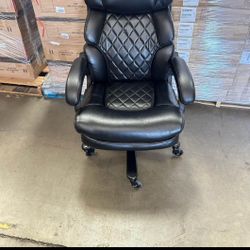 Big and Tall Office Chair Wide Spring Seat Executive Office Chair for Home Office Desk
