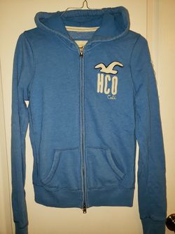 Guys Hollister Zip Up Hoodie Jacket Size Medium