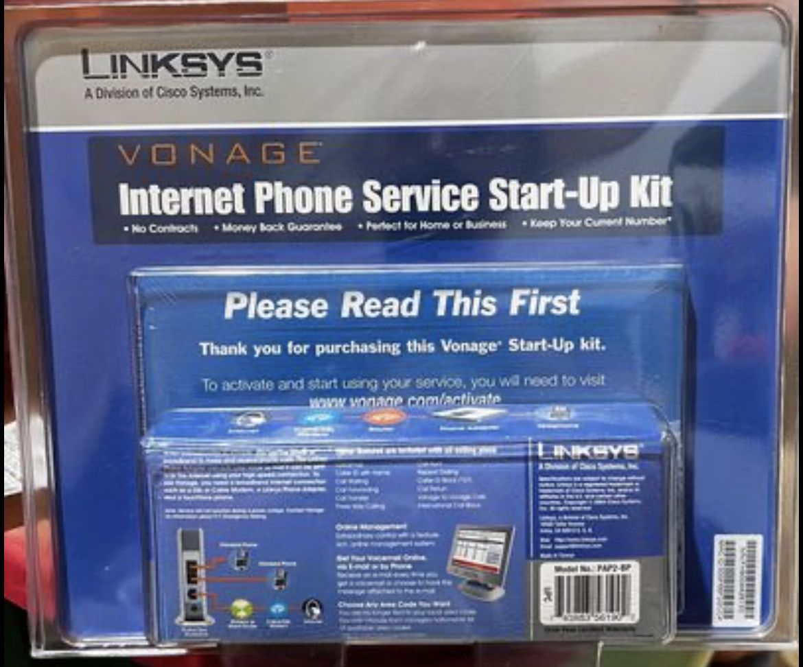 Linksys Vonage Internet Phone Service Start-up Kit