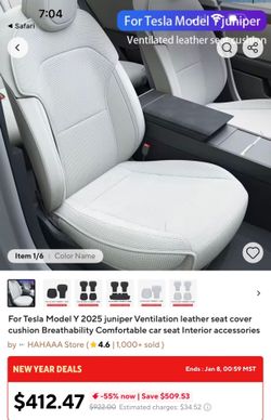 Tesla Y 2025 car seats covers - brand new