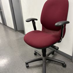 Office Chair, Red Cloth