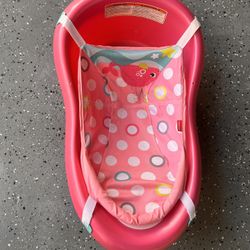 Fisher-Price Pink Pearl Tub Newborn to Toddler Bath Tub