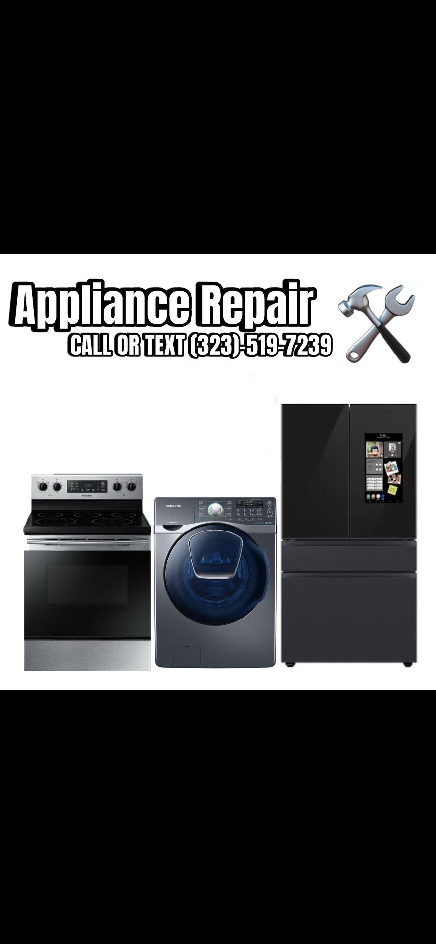 Washer, Dryer, Refrigerator Repair