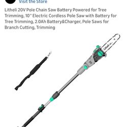 Litheli 20V Pole Chain Saw Battery Powered for Tree
