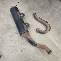 2006 Yamaha YFZ450 Grab Bar / Muffler / Pedal