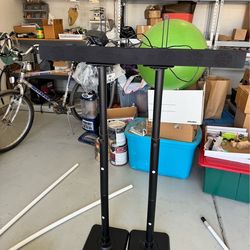 Surround Sound Speaker Stands and Sound Bar