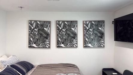 Set of 3 Leaf Art 22”x28”
