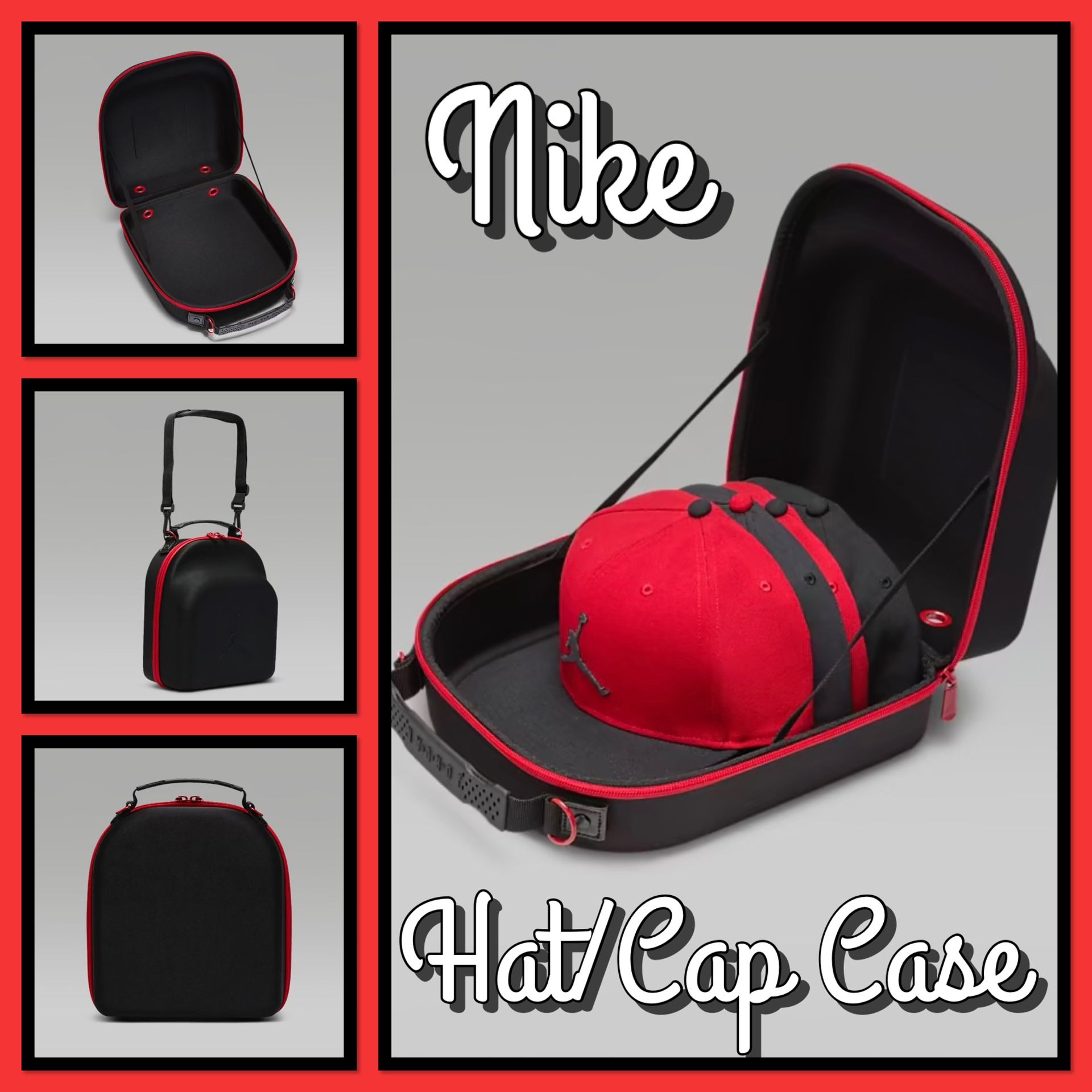 Nike Baseball Cap Hard Shell Storage Case