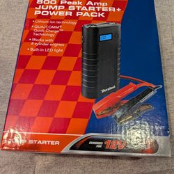 Duralast 800 Peak Amp JUMP STARTER+ POWER PACK