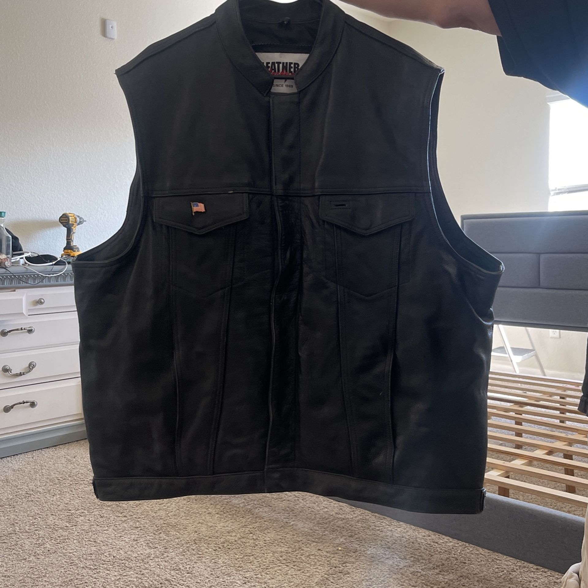 5XL Harley Davidson Leather Vest