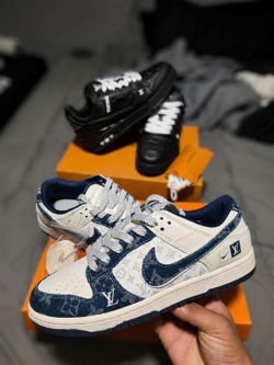 Nike LV Denim Sneakers Size 9 | Premium Designer Style