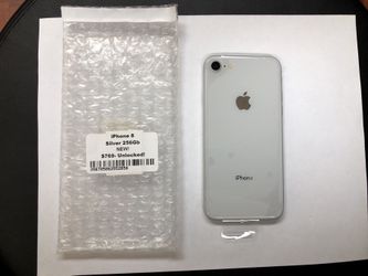 iPhone 8 256gb Silver - New - Unlocked - Clean IMEI for Sale in