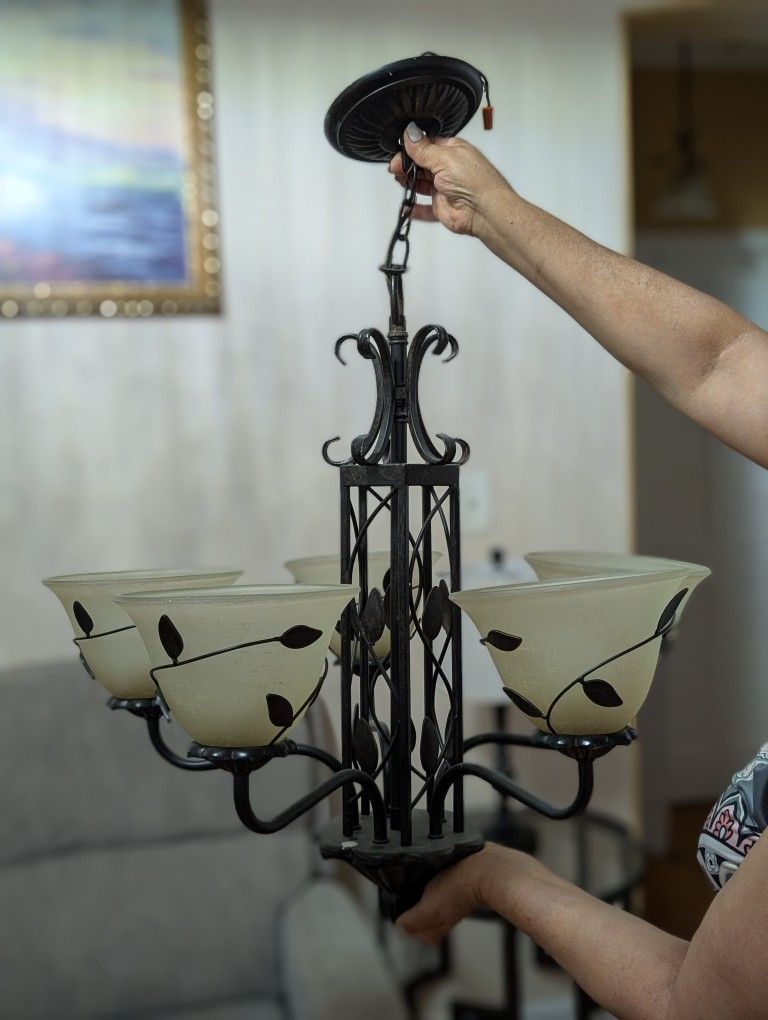 Vintage-Style Hanging Chandelier
