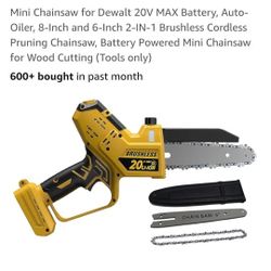 Mini Chainsaw For Dewalt Auto Oiler 8" And 6"