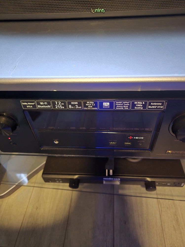Denon X3400h 7.2 Bluetooth And WiFi With Audyssey X32 Calabration Mic And Remote