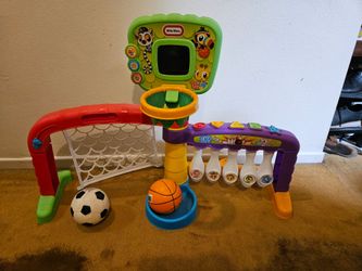 Little Tikes 3 in 1 Sports Zone - Basketball, Soccer, Bowling for Toddlers